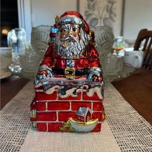 Portmeirion “A Christmas Story” Santa Cookie Jar